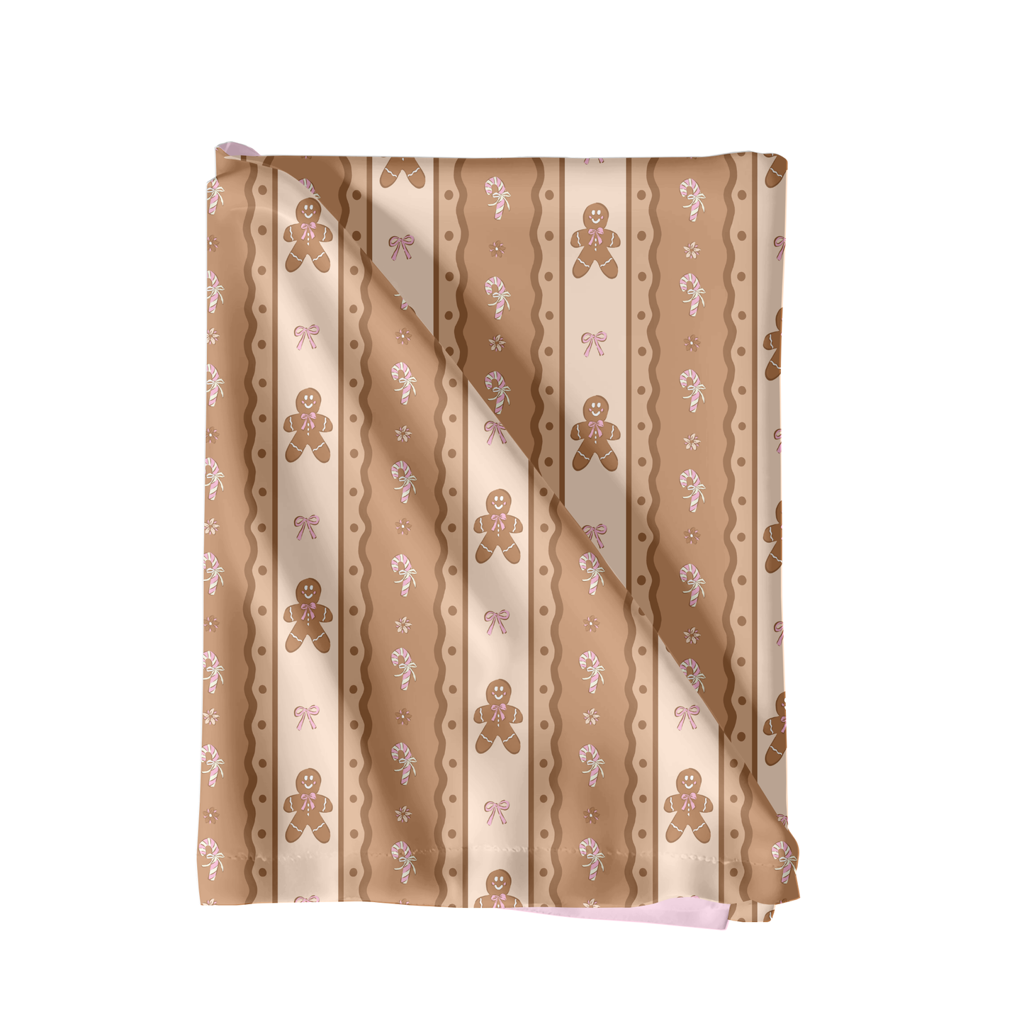 Neutral Gingerbread Stripe