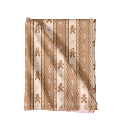 Neutral Gingerbread Stripe