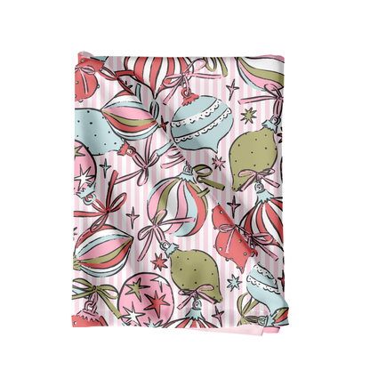 Bright Festive Ornament Stripe