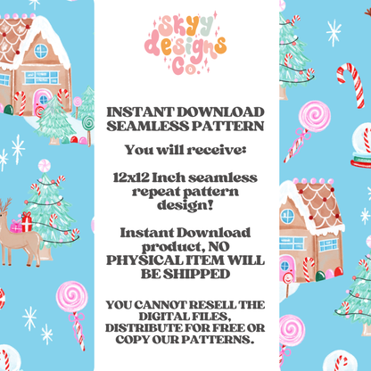 Christmas winter wonderland Seamless Pattern