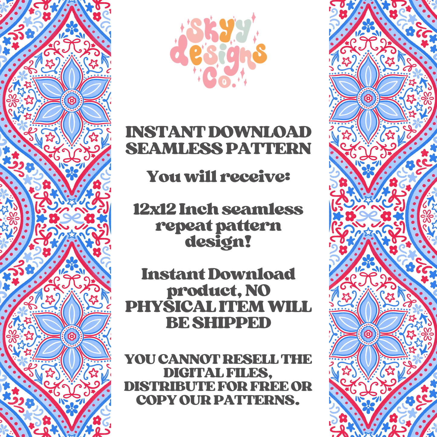Patriotic Scallop Floral