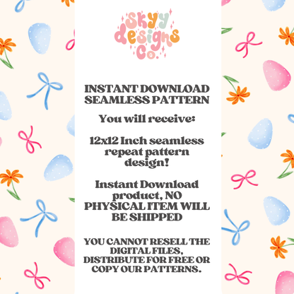 Preppy Pastel Easter Eggs