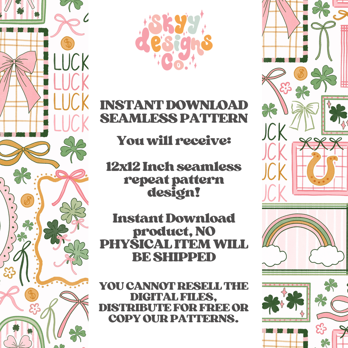 Preppy St. Patrick's Stamps