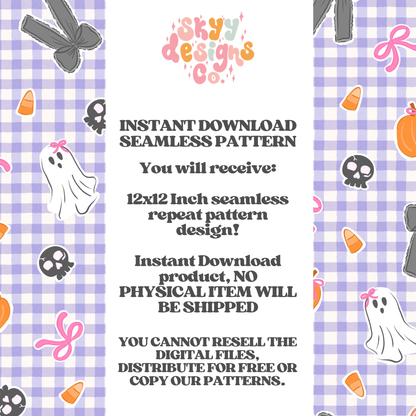 Preppy Gingham Halloween