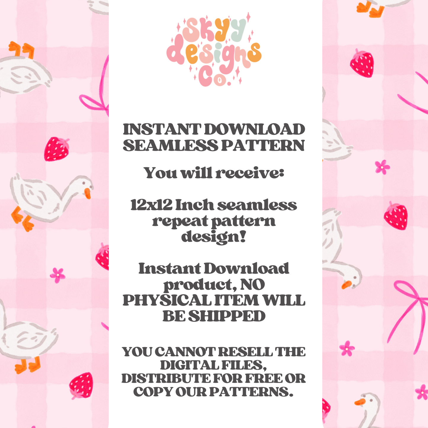 Spring Strawberry Ducks