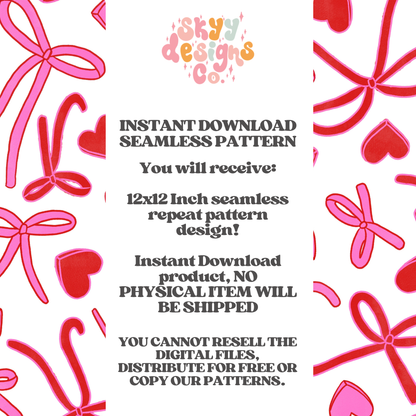 Valentine Bow Hearts