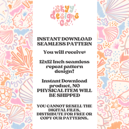 Watercolor Coastal Shells