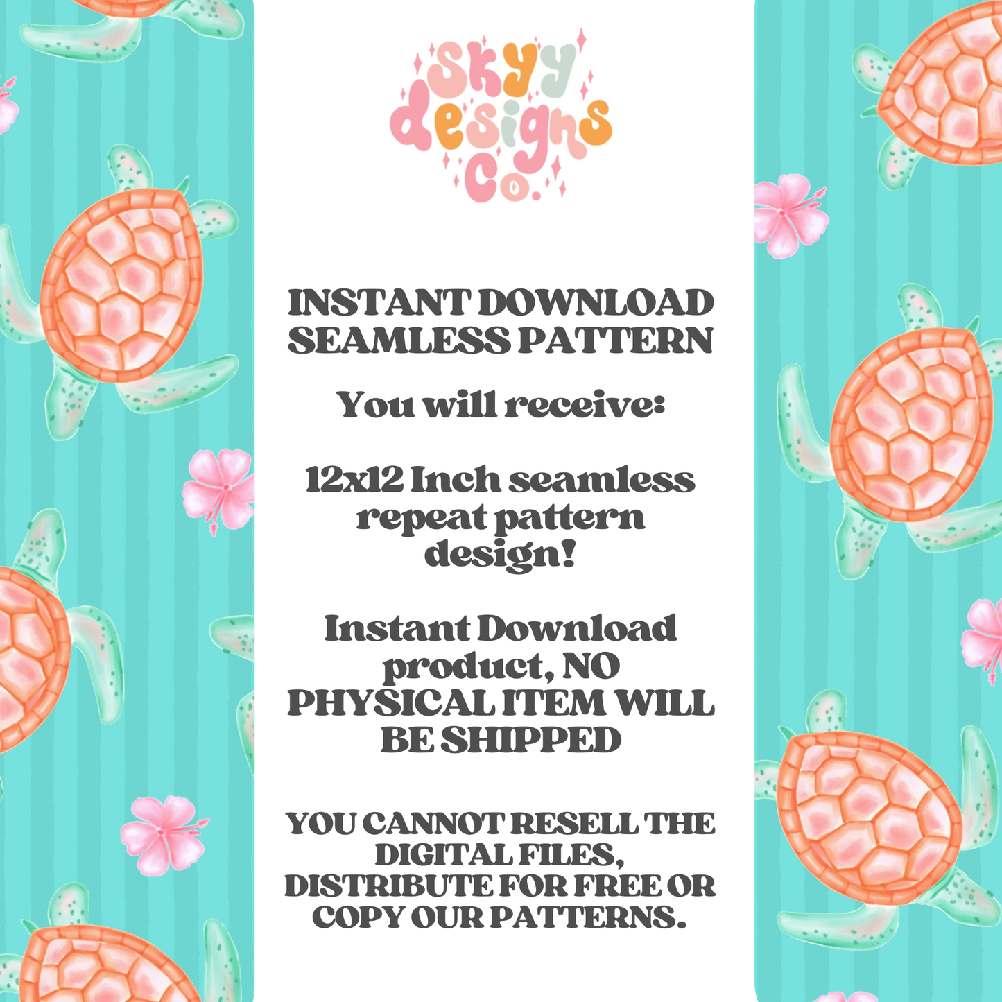 Summer Sea Turtle Stripes