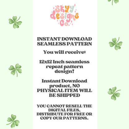 Minimal Watercolor Clovers