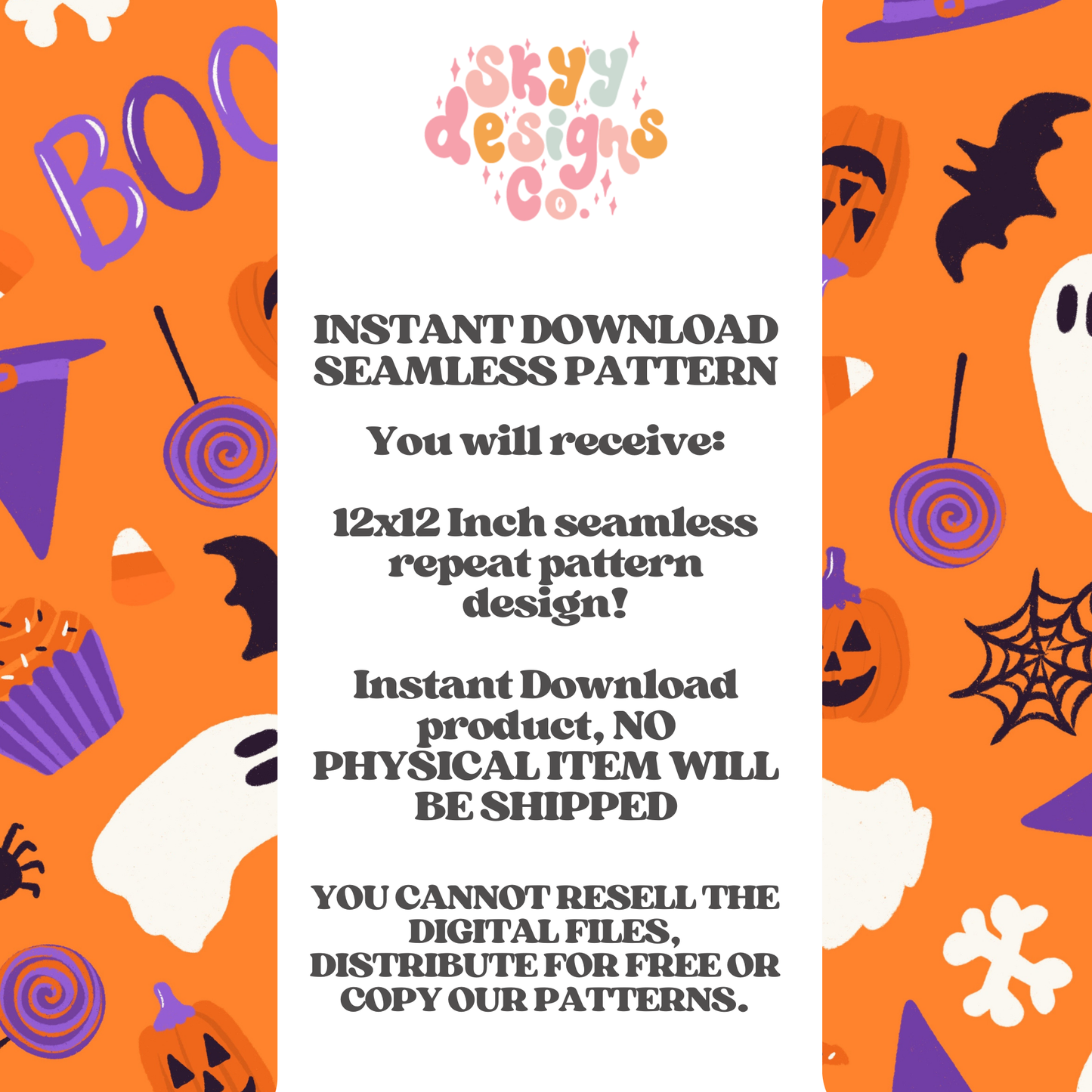 Bright Halloween Seamless Pattern