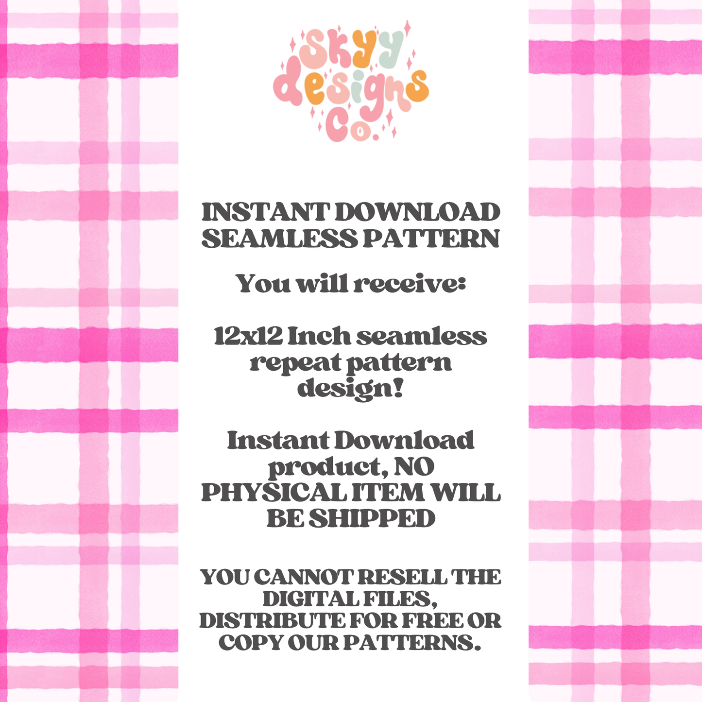 Pink Watercolor Plaid