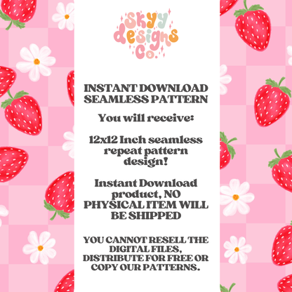 Strawberry Daisy Floral