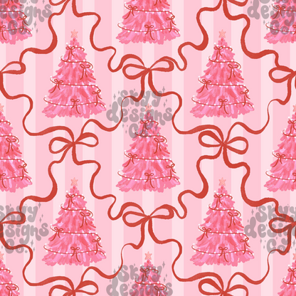 Preppy Bow Christmas trees