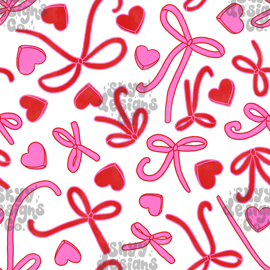 Valentine Bow Hearts