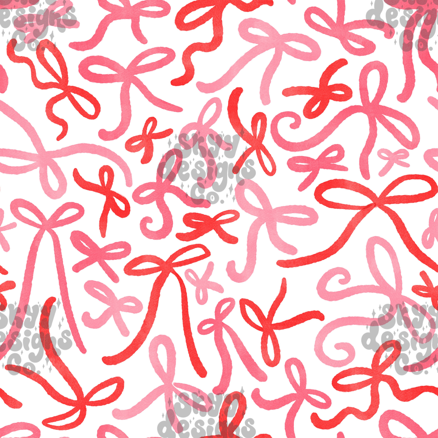 Preppy Watercolor Bows