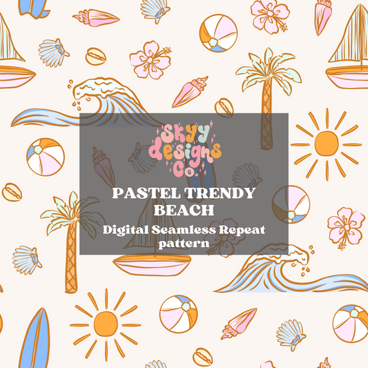 Pastel Trendy Beach Pattern