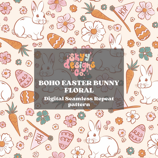 Boho Easter Bunny Pattern
