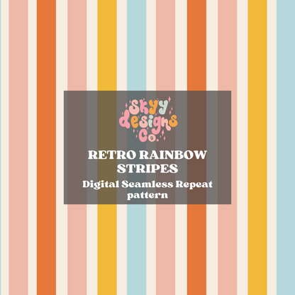 Retro Groovy Stripe Pattern