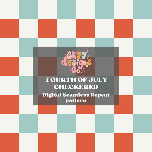 Muted Fourth of July Checkered
