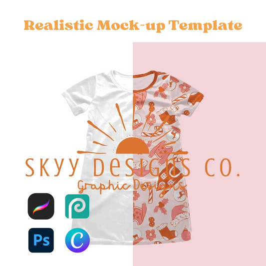 velvet dress mockup template - SkyyDesignsCo