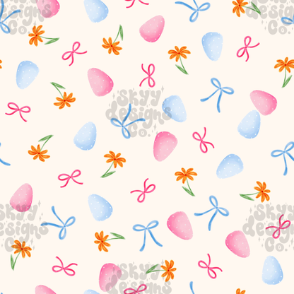 Preppy Pastel Easter Eggs