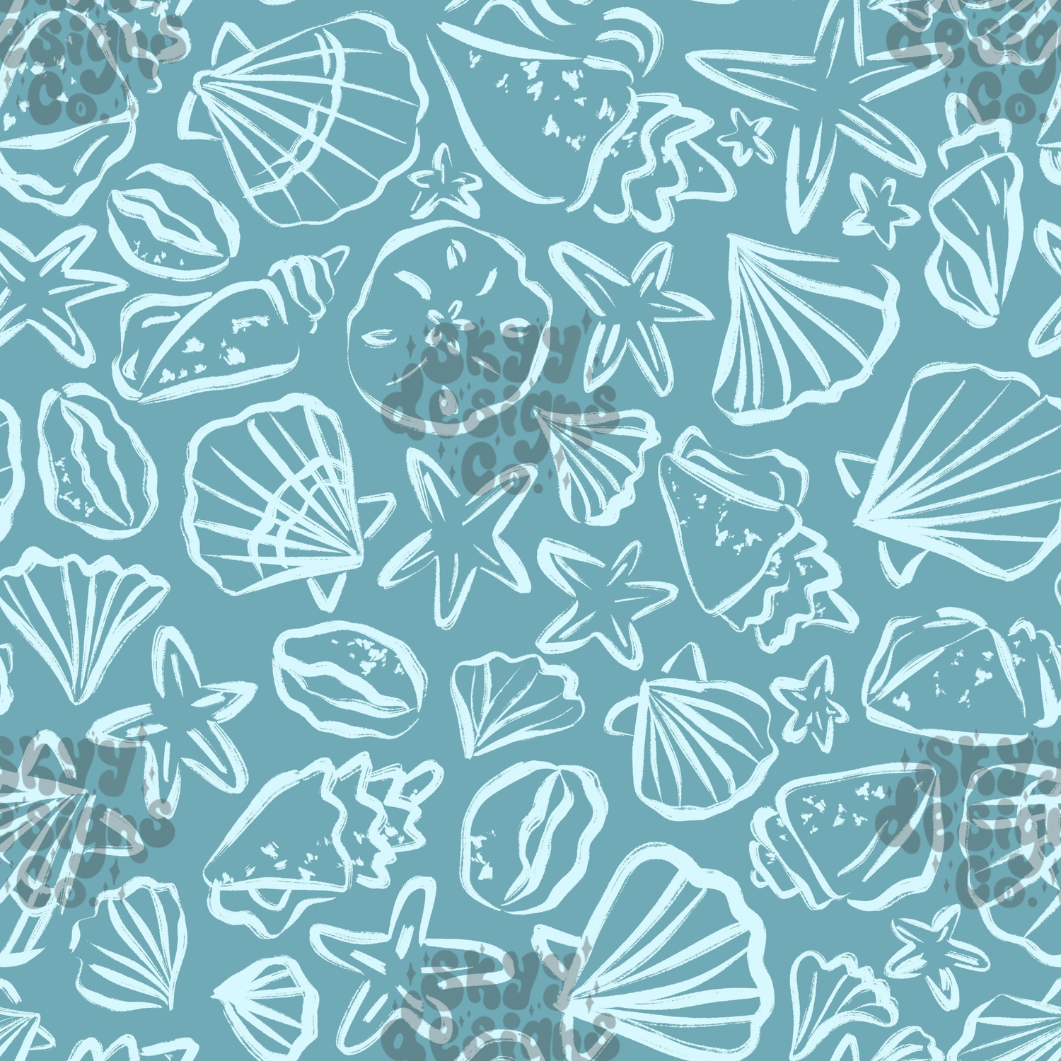 Nautical Blue Shells