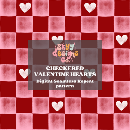 Retro Valentine seamless pattern