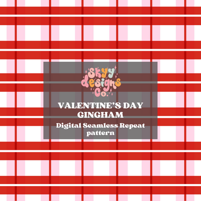 Valentine Gingham Pattern Design