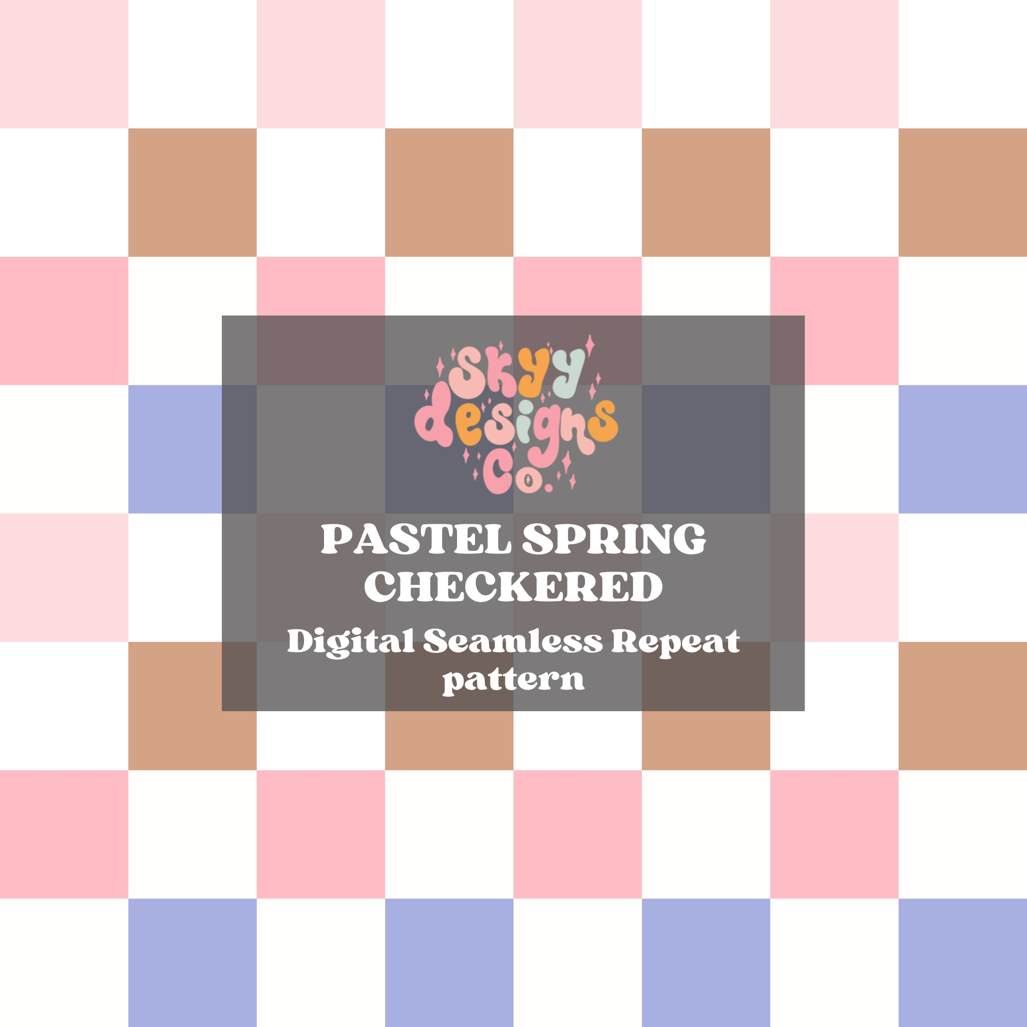Pastel Checker Pattern Small Pastel Checkered Pattern Design – Skyy Designs Co.