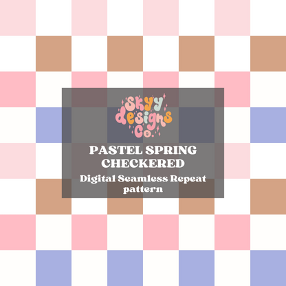 Pastel Checkered Pattern Design