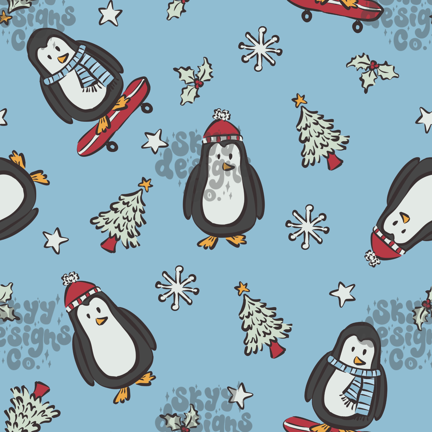 Skateboarding Penguins