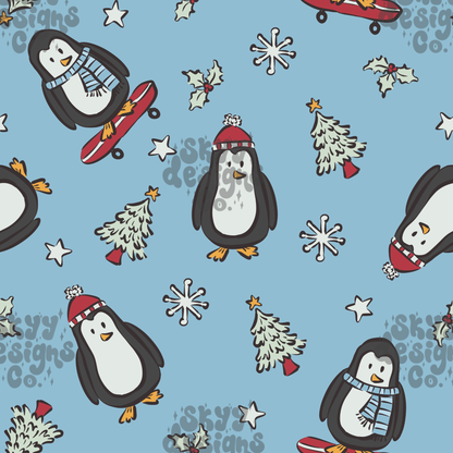 Skateboarding Penguins