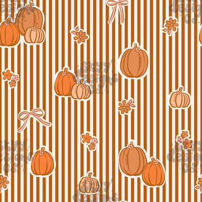 Preppy Pumpkin Stripes