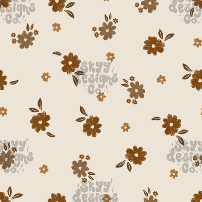 Beige Fall Floral