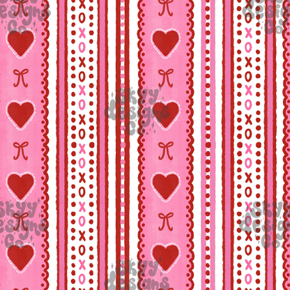 Preppy Valentine Stripe