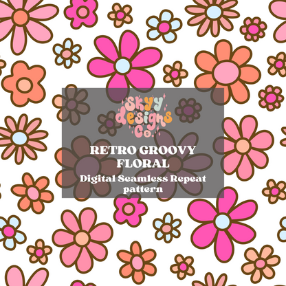 Retro Daisy Floral Pattern