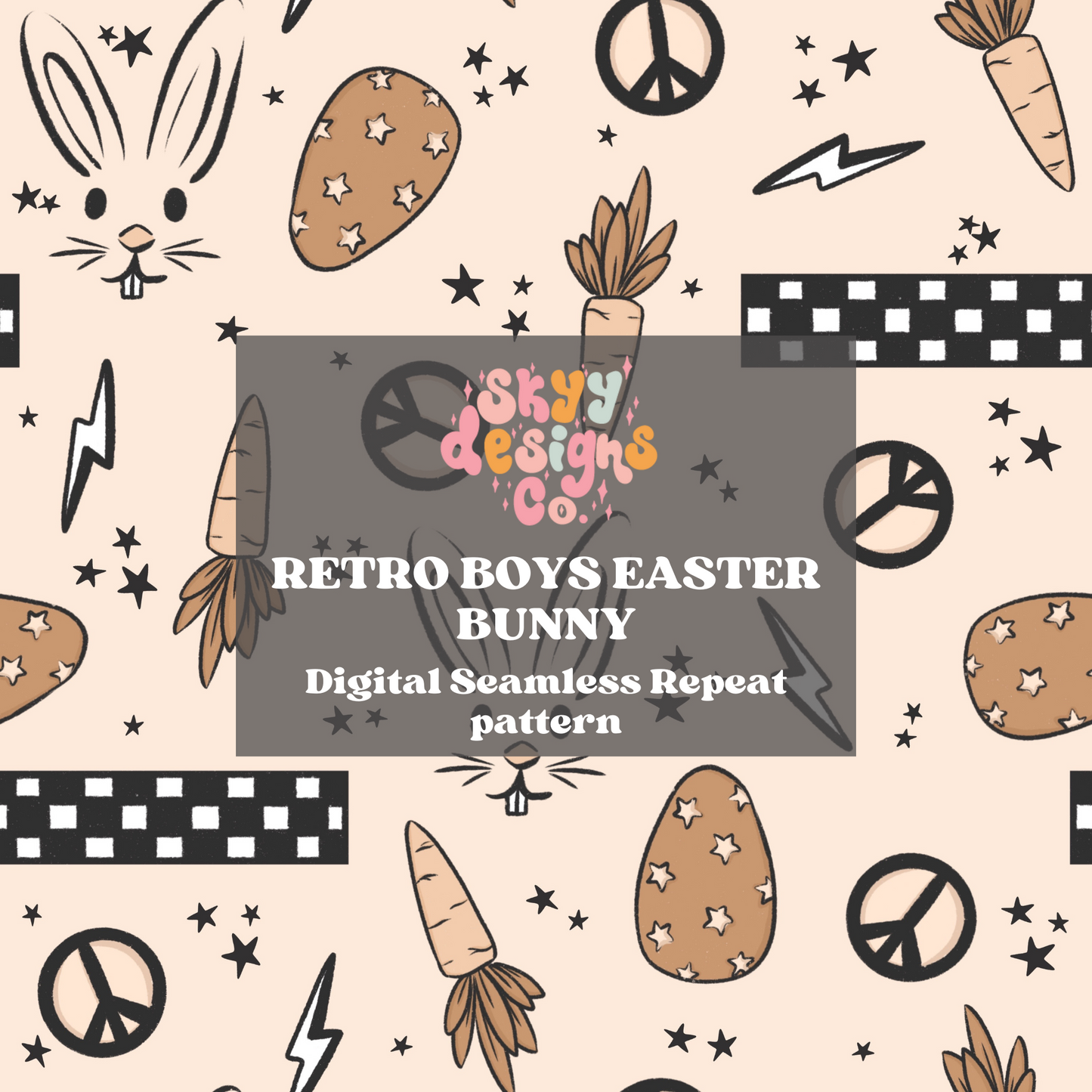 Neutral Boys Easter Pattern