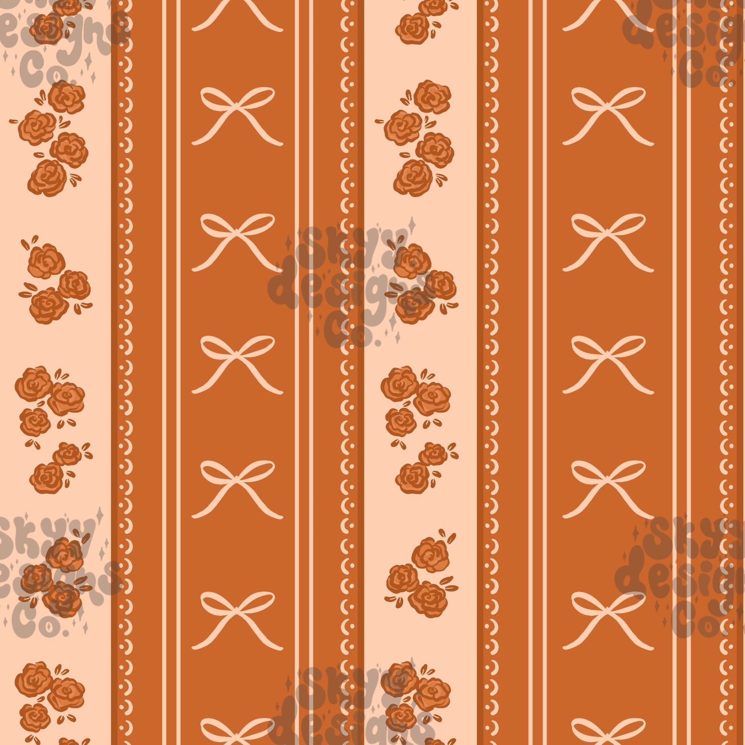 Neutral Fall Lace Stripe
