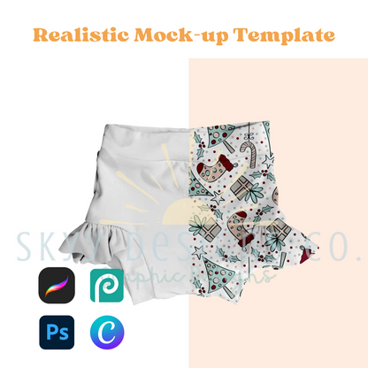 Ruffle bummies mock-up template - SkyyDesignsCo