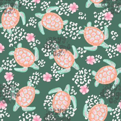 Cheetah Pastel Sea turtle