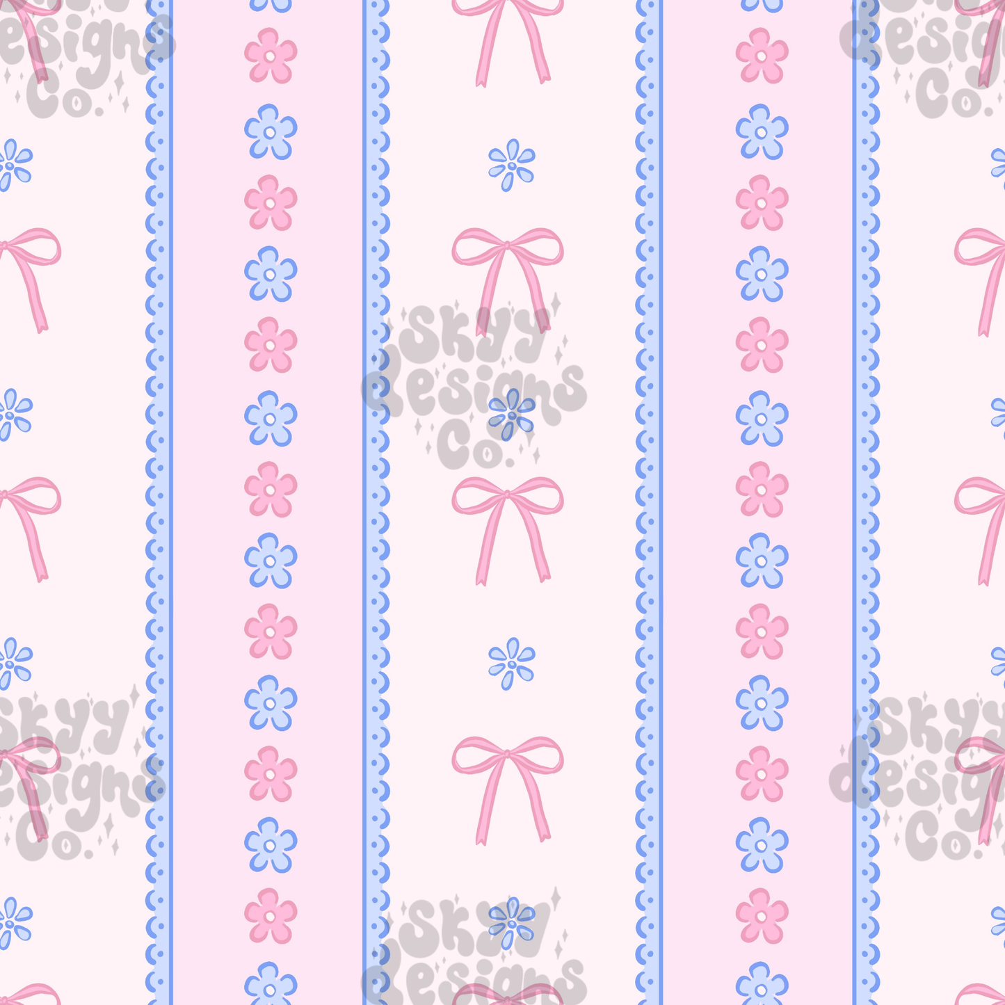 Pastel Lace Stripe