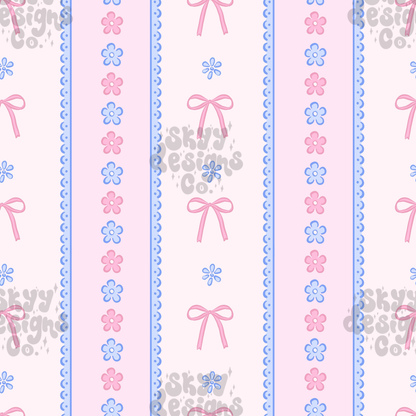 Pastel Lace Stripe