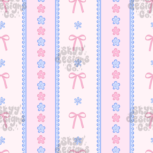 Pastel Lace Stripe