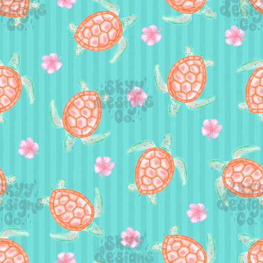 Summer Sea Turtle Stripes
