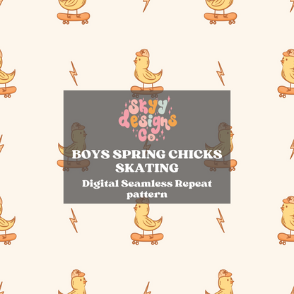 Boys Spring Chicks Pattern