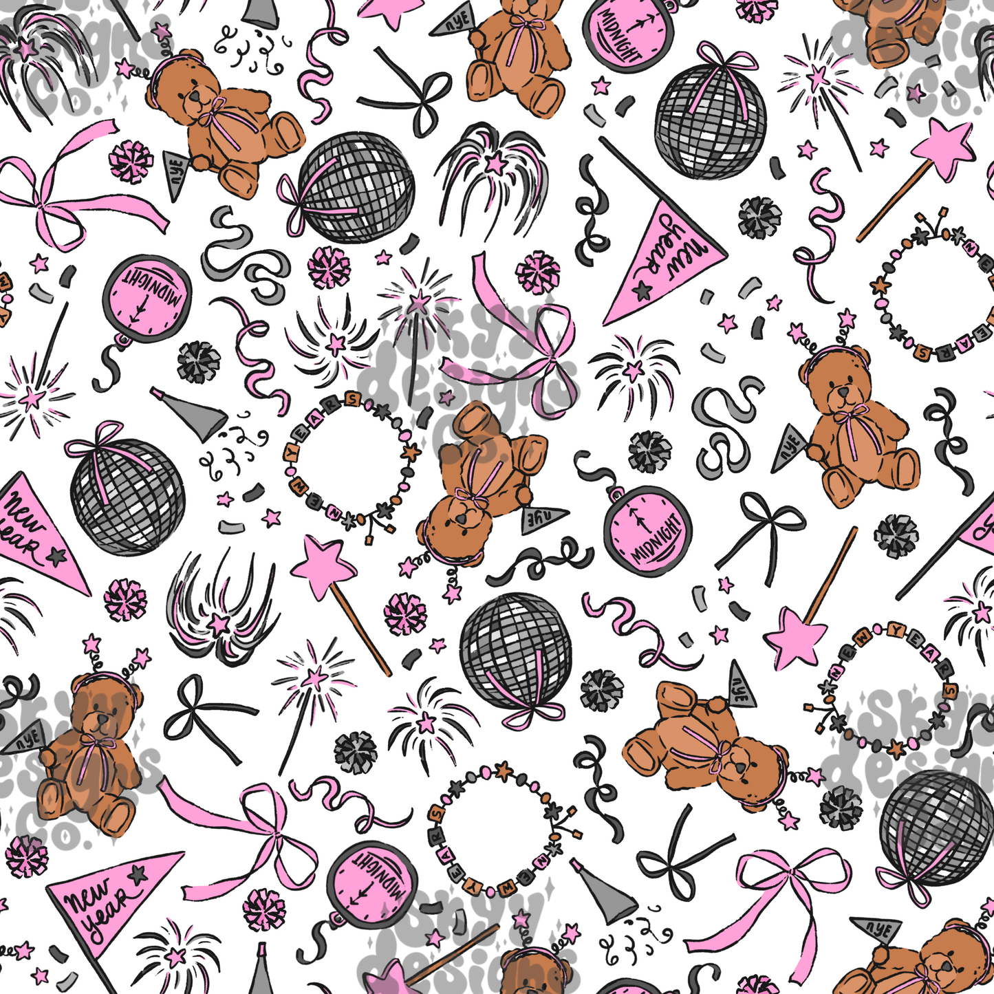 Preppy New Years Bears
