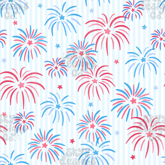 Watercolor Fireworks