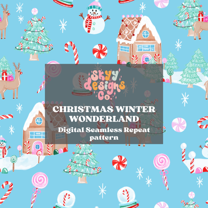 Christmas winter wonderland Seamless Pattern