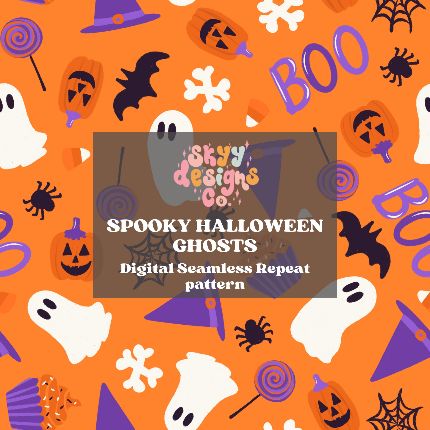 Bright Halloween Seamless Pattern