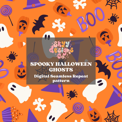 Bright Halloween Seamless Pattern